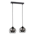 Lámpara colgante SOLO BLACK 2xE27/60W/230V
