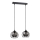 Lámpara colgante SOLO BLACK 2xE27/60W/230V