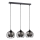 Lámpara colgante SOLO BLACK 3xE27/60W/230V