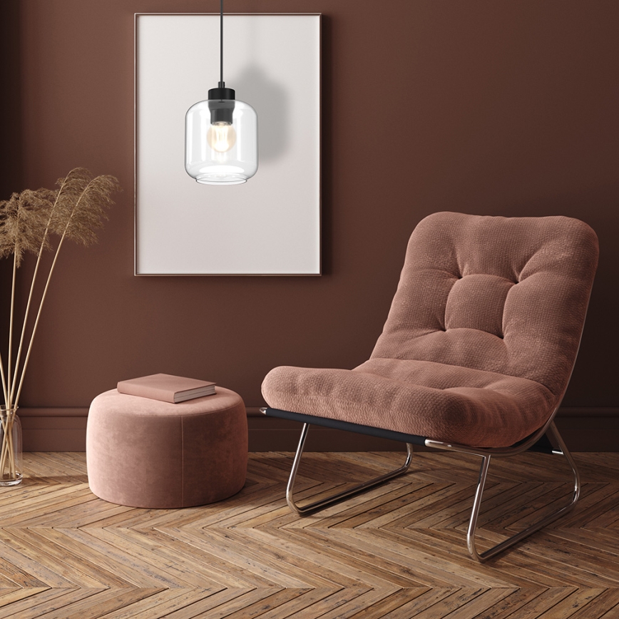 Lámpara colgante SOMBRA 1xE27/60W/230V transparente