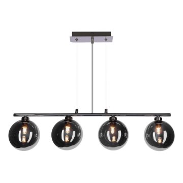 Lámpara colgante SOMUL 4xG9/20W/230V negro ahumado
