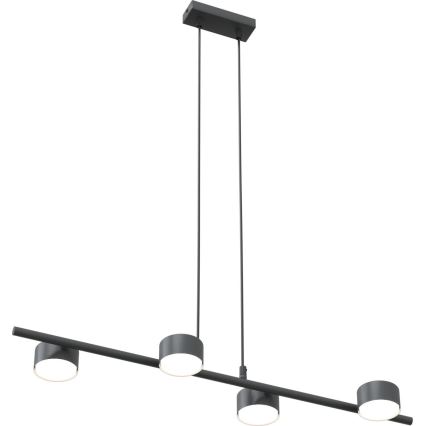 Lámpara colgante SORA 4xGX53/12W/230V negro