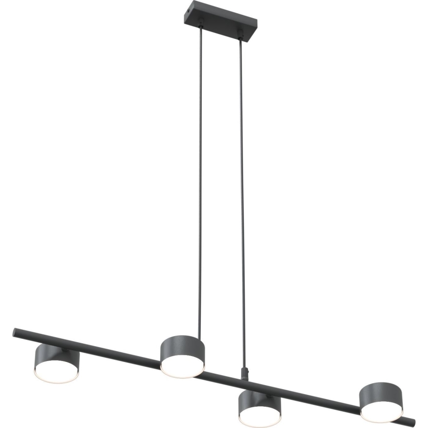 Lámpara colgante SORA 4xGX53/12W/230V negro