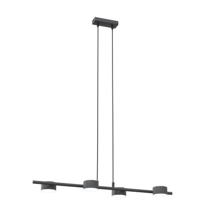 Lámpara colgante SORA 4xGX53/12W/230V negro