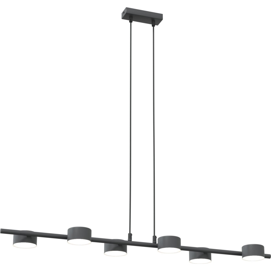 Lámpara colgante SORA 6xGX53/12W/230V negro