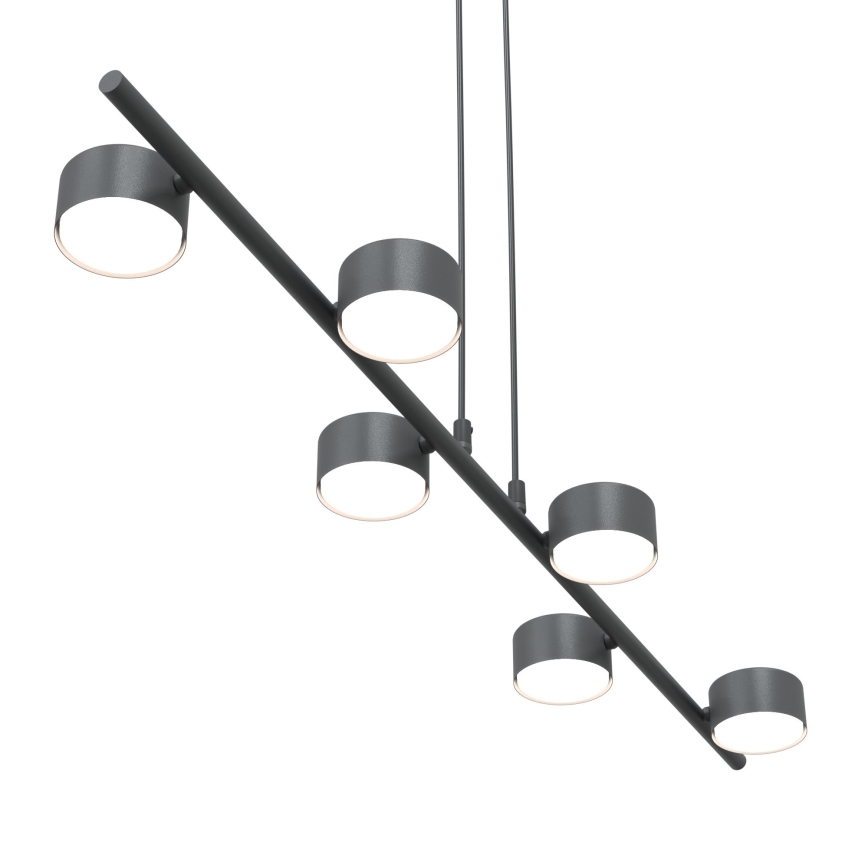 Lámpara colgante SORA 6xGX53/12W/230V negro