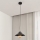 Lámpara colgante SORAPIS 1xE27/15W/230V negro
