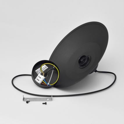 Lámpara colgante SORAPIS 1xE27/15W/230V negro