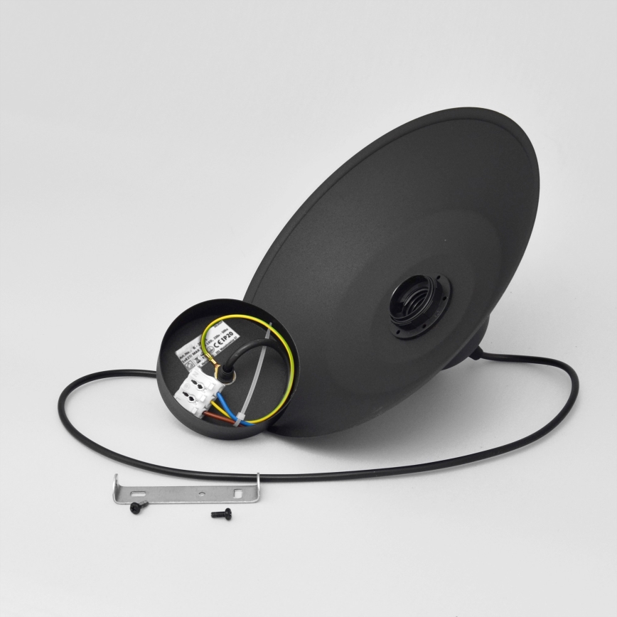 Lámpara colgante SORAPIS 1xE27/15W/230V negro
