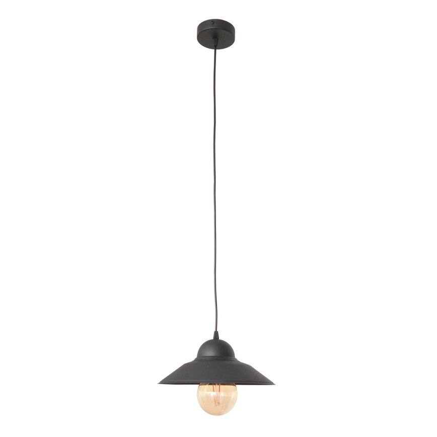 Lámpara colgante SORAPIS 1xE27/15W/230V negro
