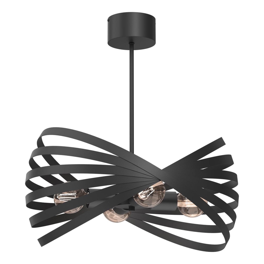 Lámpara colgante SPARKLE 4xE27/15W/230V negro