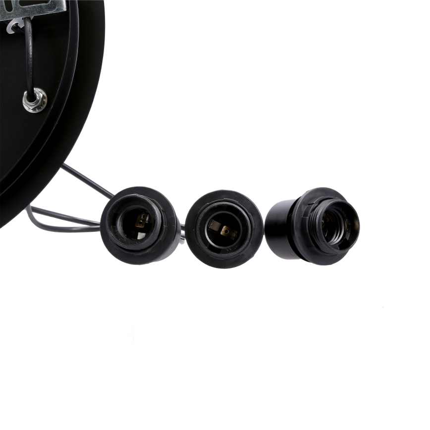 Lámpara colgante SPIEGA 3xE27/60W/230V dorado/negro