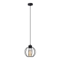 Lámpara colgante STARLIGHT 1xE27/15W/230V negro/plata