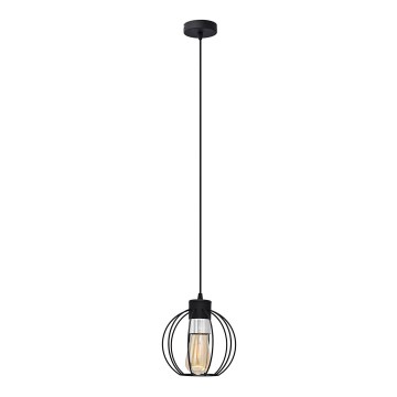 Lámpara colgante STARLIGHT 1xE27/15W/230V negro/plata