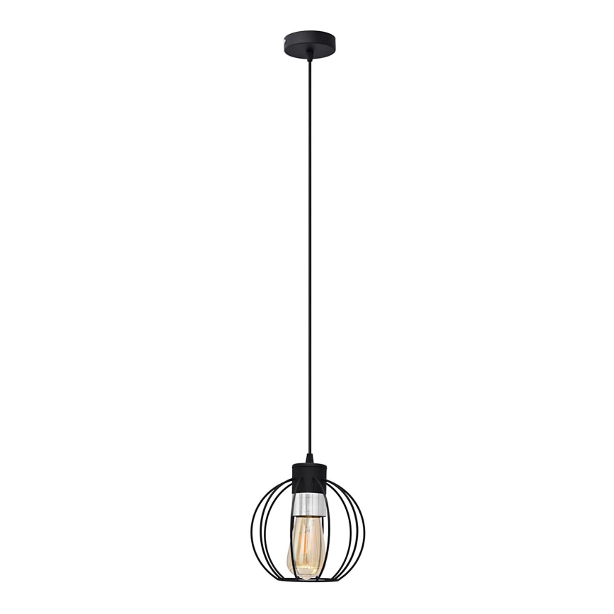Lámpara colgante STARLIGHT 1xE27/15W/230V negro/plata
