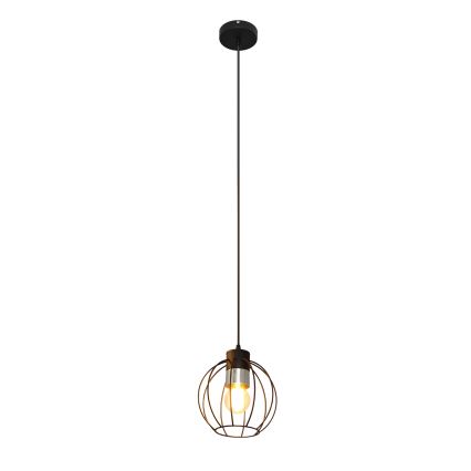 Lámpara colgante STARLIGHT 1xE27/15W/230V negro/plata