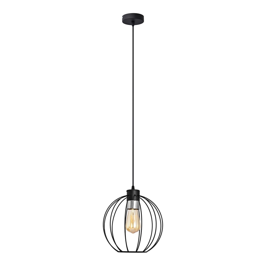 Lámpara colgante STARLIGHT 1xE27/15W/230V negro/stříbná