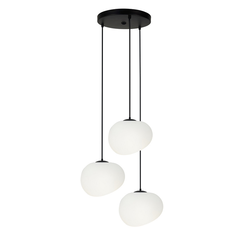 Lámpara colgante STONES 3xE27/40W/230V