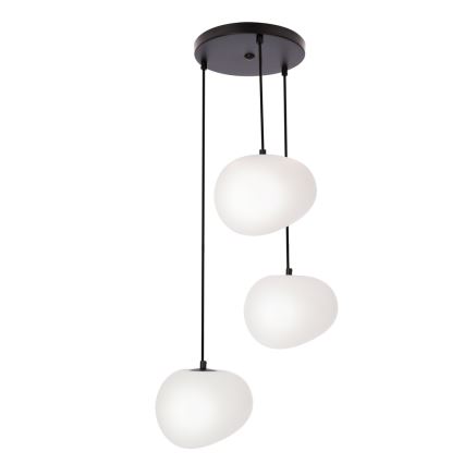 Lámpara colgante STONES 3xE27/40W/230V