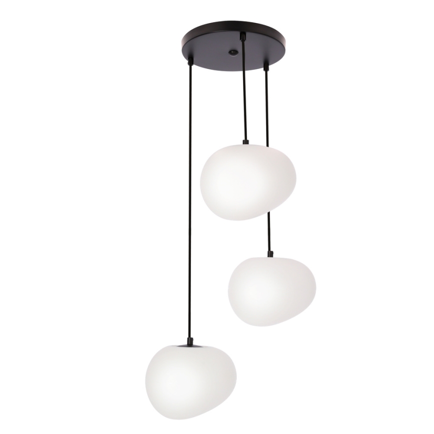 Lámpara colgante STONES 3xE27/40W/230V