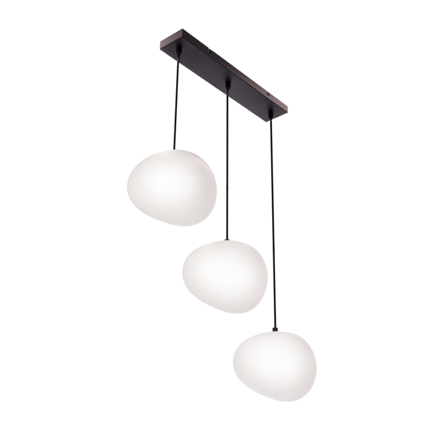 Lámpara colgante STONES 3xE27/40W/230V