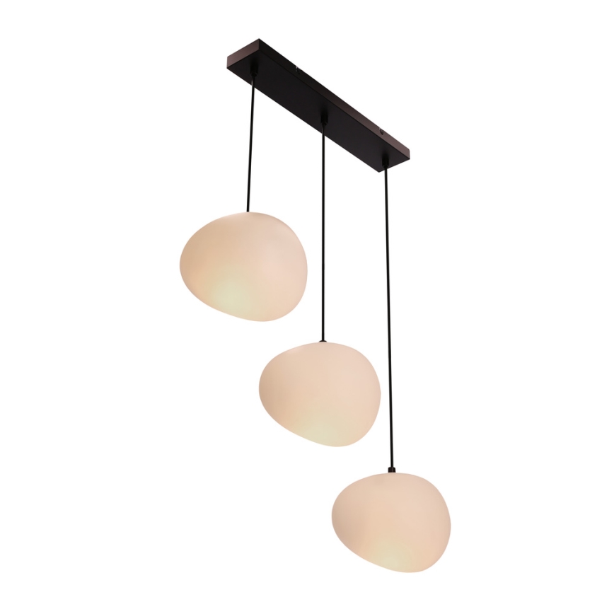 Lámpara colgante STONES 3xE27/40W/230V