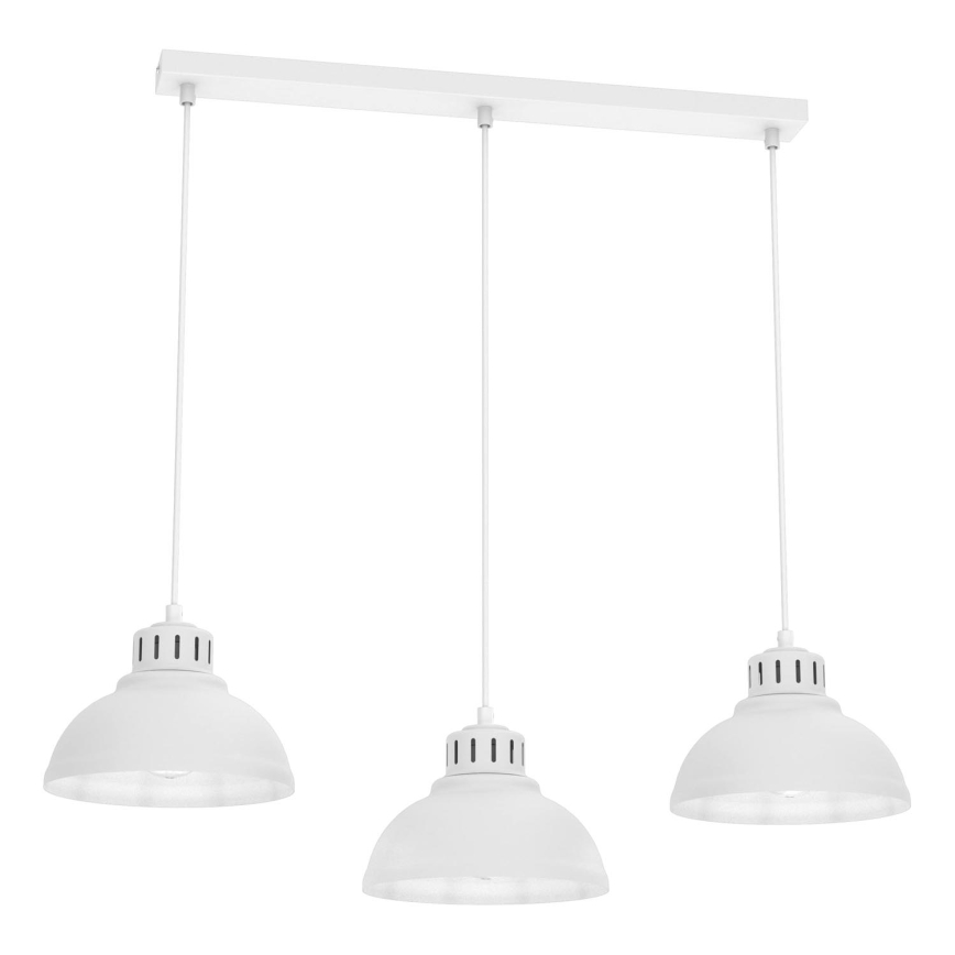 Lámpara colgante SVEN 3xE27/15W/230V blanco