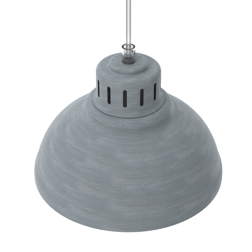 Lámpara colgante SVEN 3xE27/15W/230V gris