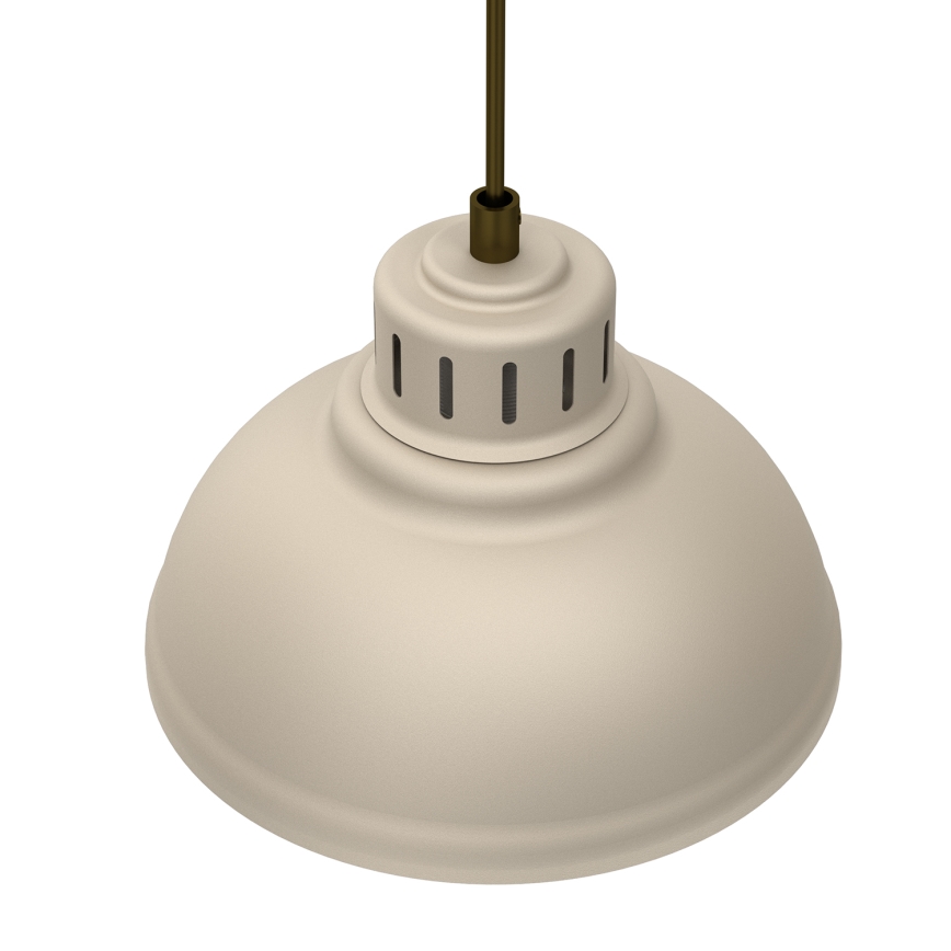 Lámpara colgante SVEN 4xE27/15W/230V beige
