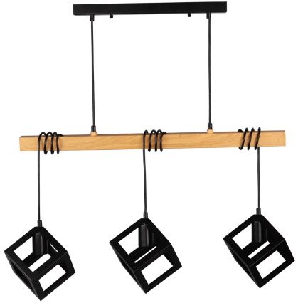 Lámpara colgante SWEDEN 3xE27/20W/230V