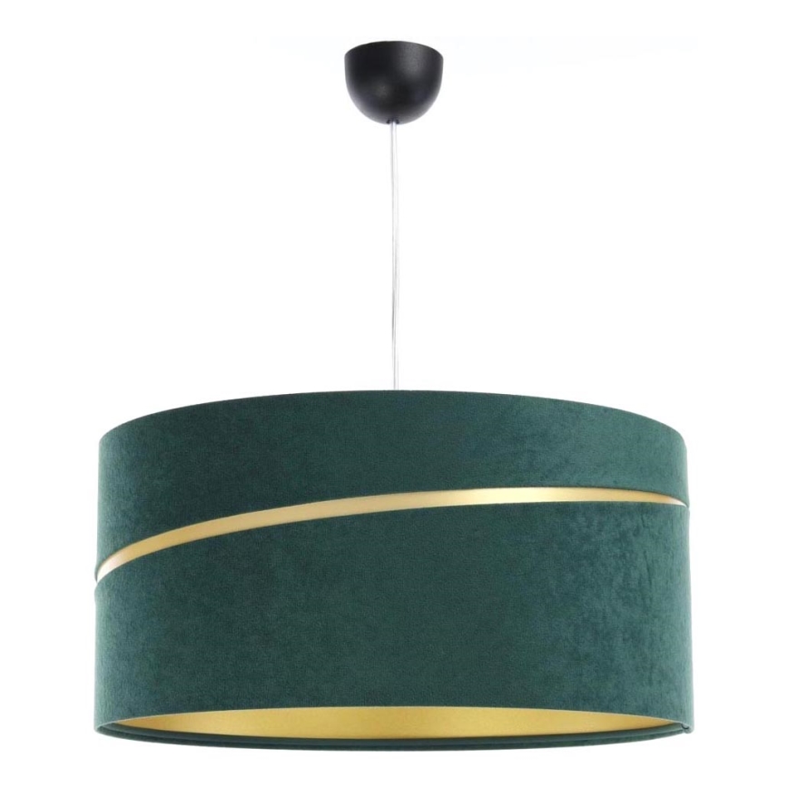 Lámpara colgante SWING 1xE27/60W/230V Verde/dorado