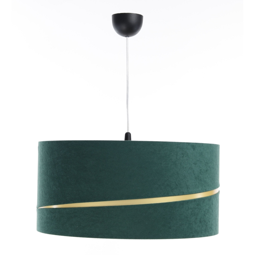 Lámpara colgante SWING 1xE27/60W/230V Verde/dorado