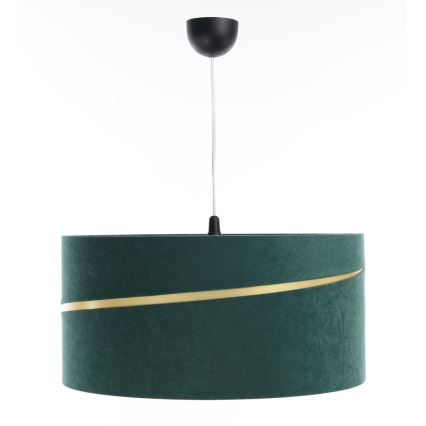 Lámpara colgante SWING 1xE27/60W/230V Verde/dorado