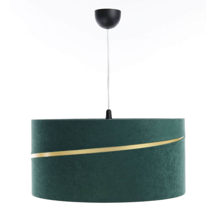 Lámpara colgante SWING 1xE27/60W/230V Verde/dorado