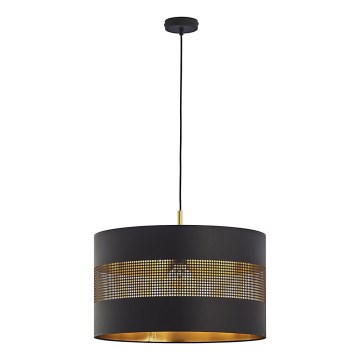 Lámpara colgante TAGO 1xE27/25W/230V negro/dorado