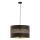 Lámpara colgante TAGO 1xE27/25W/230V negro/dorado