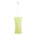 Lámpara colgante TAI 1xE27/60W/230V verde