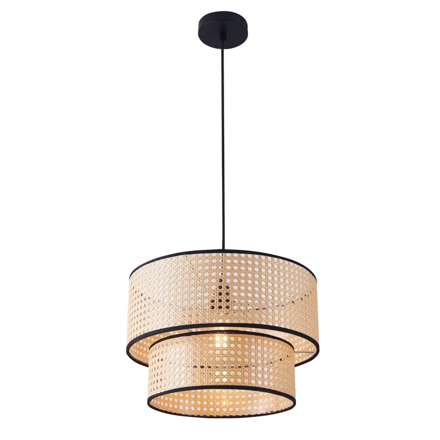 Lámpara colgante TAKARA 1xE27/20W/230V diá. 40 cm beige