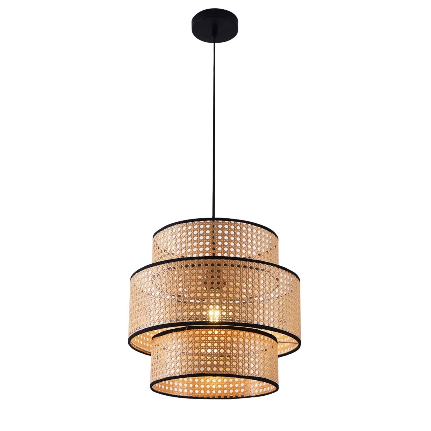 Lámpara colgante TAKARA 1xE27/20W/230V diá. 40 cm beige