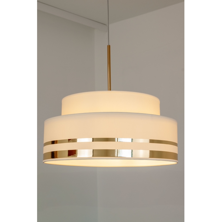 Lámpara colgante TAMI 1xE27/60W/230V beige/dorado
