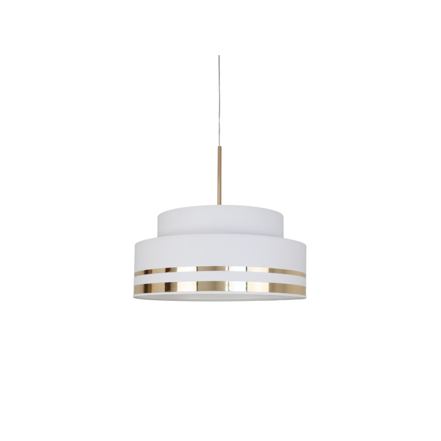 Lámpara colgante TAMI 1xE27/60W/230V color crema/dorado