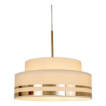 Lámpara colgante TAMI 1xE27/60W/230V diá. 40 cm beige/dorado