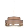 Lámpara colgante TAMI 1xE27/60W/230V diá. 40 cm marrón/dorado