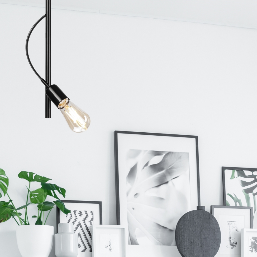 Lámpara colgante TARO 1xE27/60W/230V negro