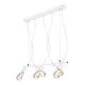 Lámpara colgante TARO 5xE27/60W/230V blanco