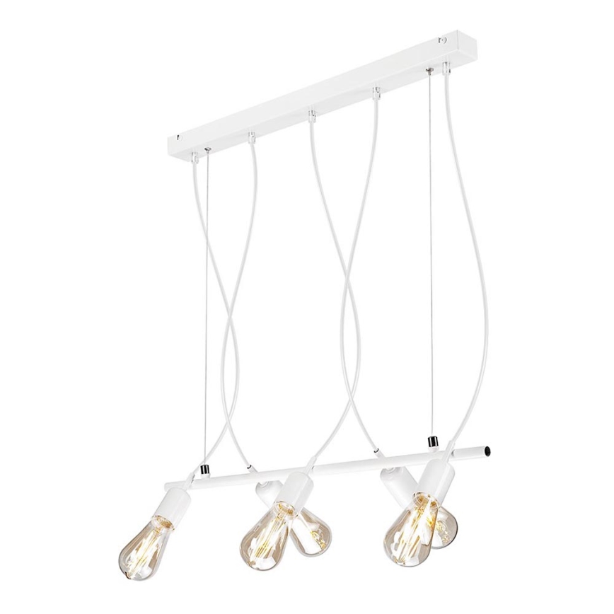 Lámpara colgante TARO 5xE27/60W/230V blanco