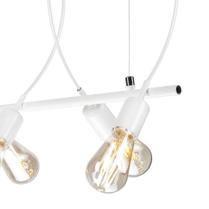 Lámpara colgante TARO 5xE27/60W/230V blanco