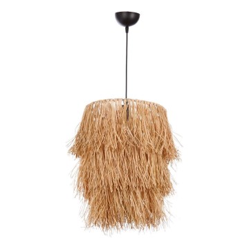 Lámpara colgante TASSEL 1xE27/40W/230V rafia