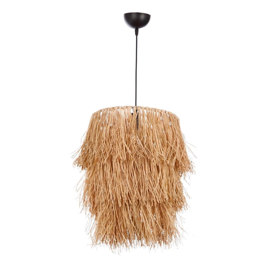 Lámpara colgante TASSEL 1xE27/40W/230V rafia