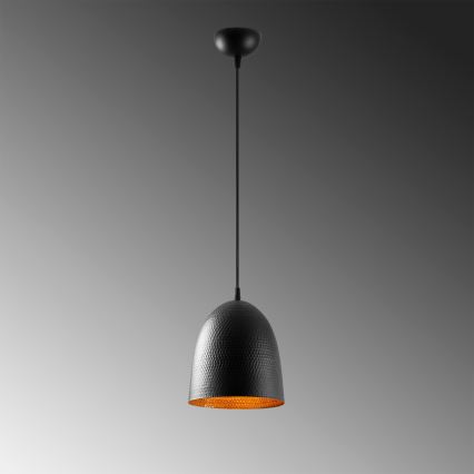 Lámpara colgante TATTOO 1xE27/40W/230V de 20 cm negra
